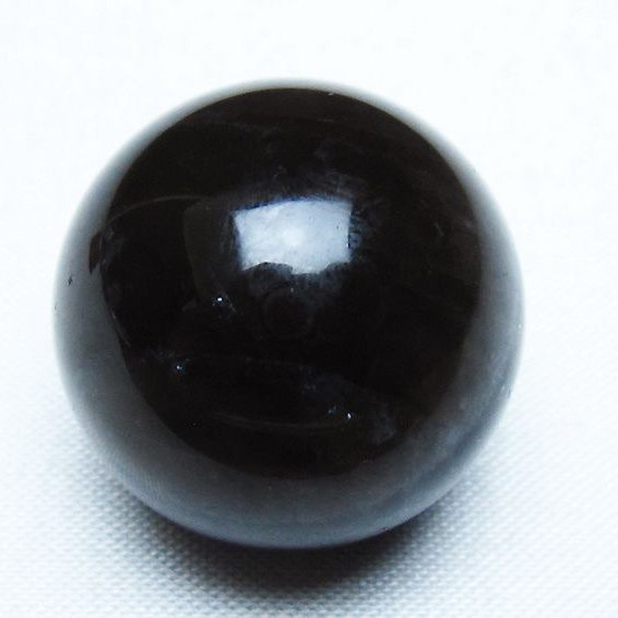 モリオン 純天然 黒水晶 丸玉 27mm [T220-9437]