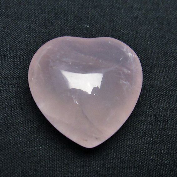 ローズクォーツハート置物[T225-8181]