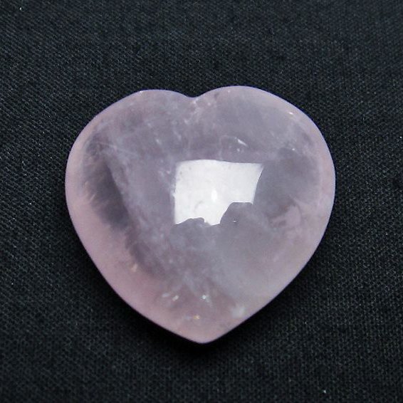 ローズクォーツハート置物[T225-8193]