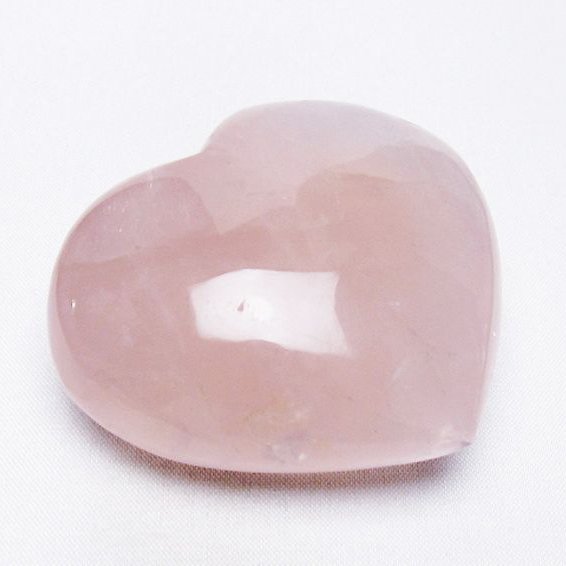 ローズクォーツハート置物[T225-8341]