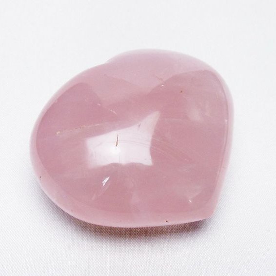ローズクォーツハート置物[T225-8350]
