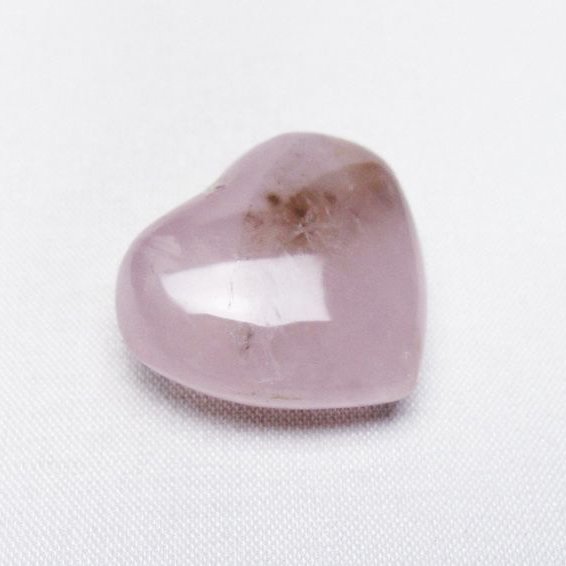 ローズクォーツハート置物[T225-8389]