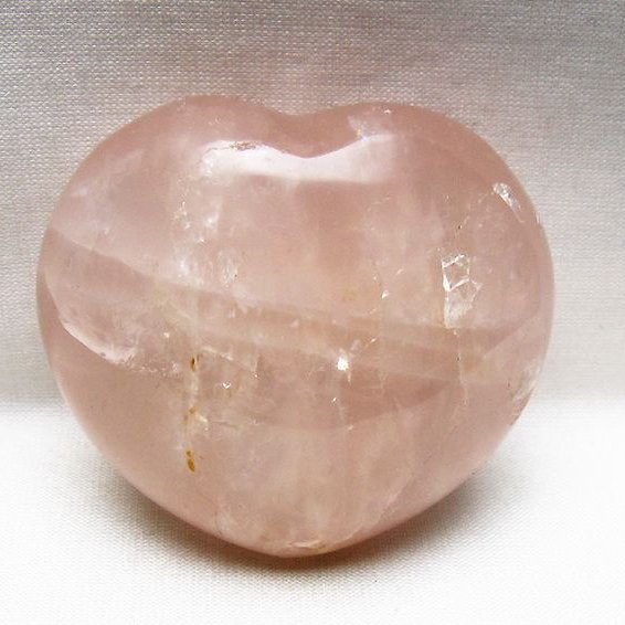 ローズクォーツハート置物 [t225-8753]