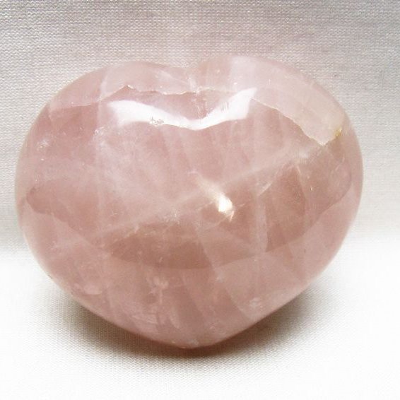 ローズクォーツハート置物 [t225-8770]