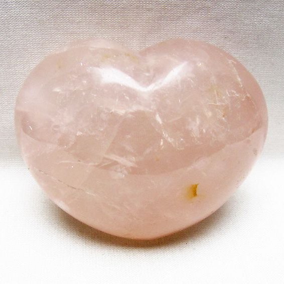 ローズクォーツハート置物 [t225-8798]