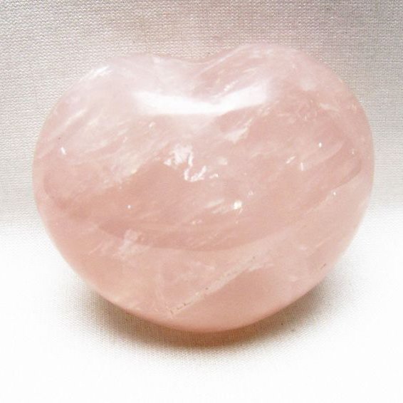 ローズクォーツハート置物 [t225-8805]