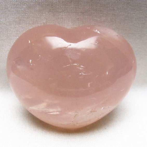 ローズクォーツハート置物 [t225-8841]