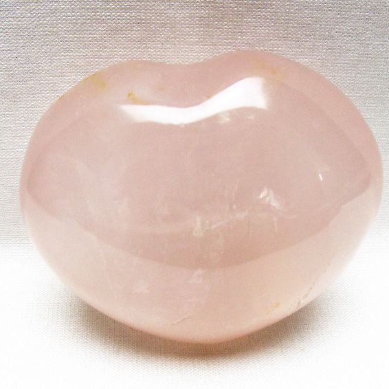 ローズクォーツハート置物 [t225-8843]