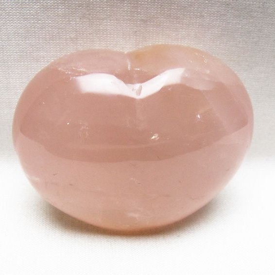 ローズクォーツハート置物 [t225-8853]