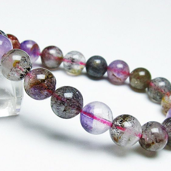 パワーストーン 天然石 セイクリッドセブンブレスレット 10mm [T226-8118]