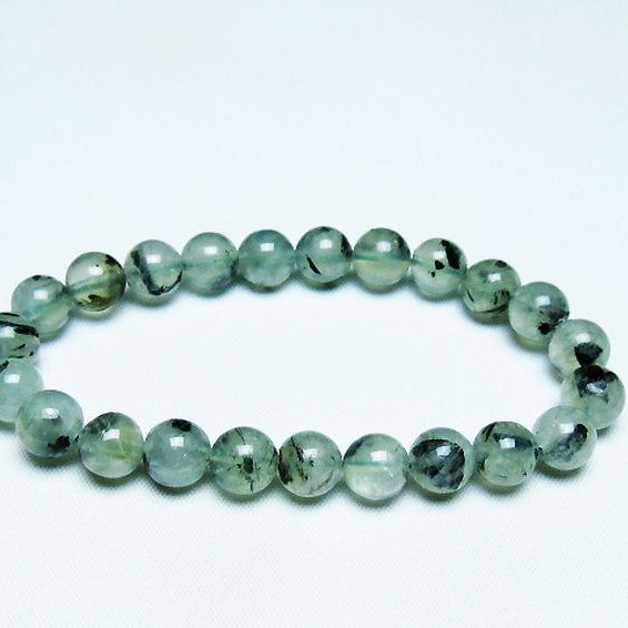 ルチル入りプレナイトブレスレット 9mm [T228-4492]