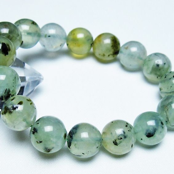 ルチル入りプレナイトブレスレット 13mm [T228-4513]