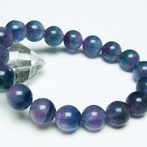 フローライト ブレスレット 12mm [t229-5006]