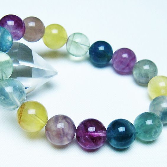 フローライト ブレスレット 12mm [t229-5364]