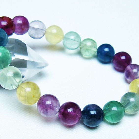 フローライト ブレスレット 10mm [t229-5404]