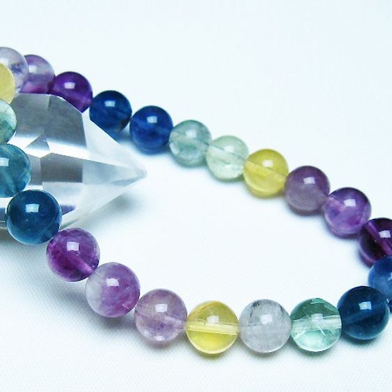 フローライト ブレスレット 8mm [t229-5474]