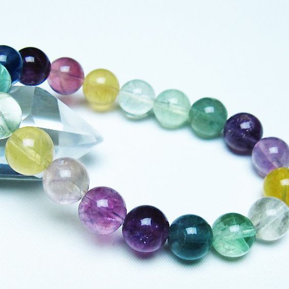 フローライト ブレスレット 10mm [t229-5518]