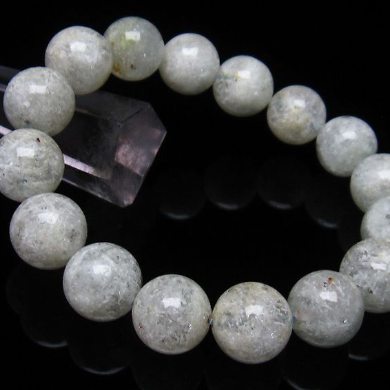 ホワイトガーデンファントムクォーツ ブレスレット13mm[T239-1681]