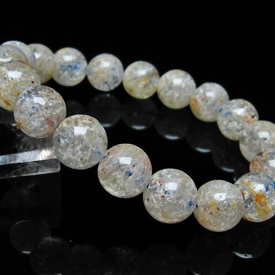 ホワイトガーデンファントムクォーツ ブレスレット11mm[T239-2095]