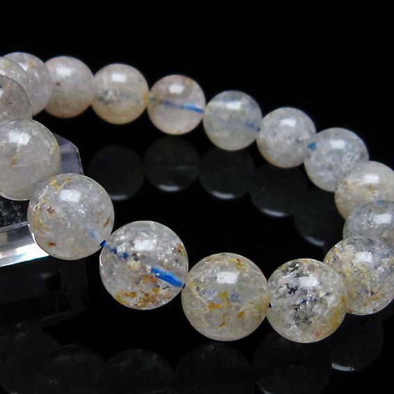 ホワイトガーデンファントムクォーツ ブレスレット12mm[T239-2162]