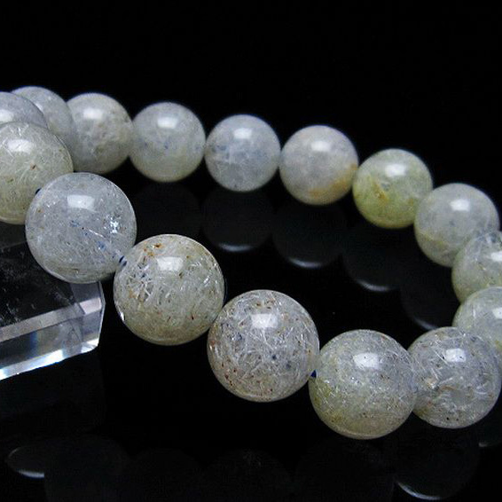 ホワイトガーデンファントムクォーツ ブレスレット13mm[T239-2615]