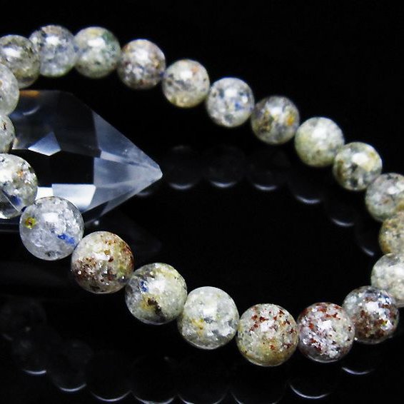 ホワイトガーデンファントムクォーツ ブレスレット 9mm [T239-3391]