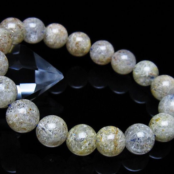 ホワイトガーデンファントムクォーツ ブレスレット 11mm [T239-3425]