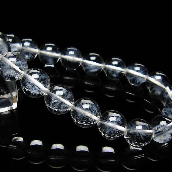 ホワイトスタークォーツ ブレスレット10mm[T241-2687]