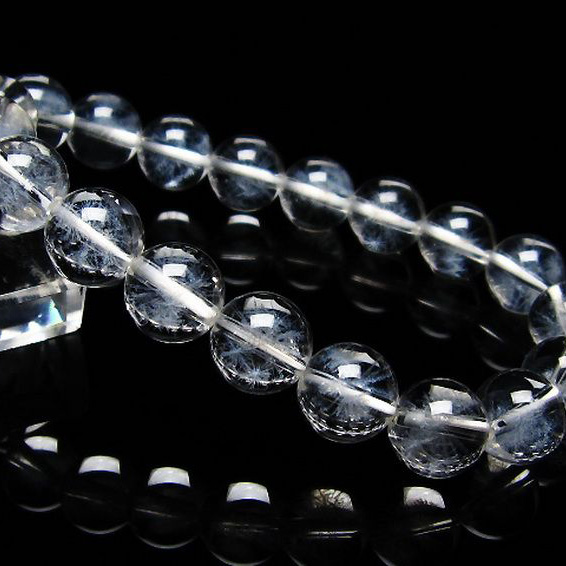 ホワイトスタークォーツ ブレスレット10mm[T241-2703]