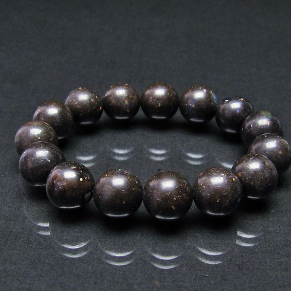 ブラックオパールブレスレット15mm[T249-3935]