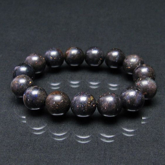 ブラックオパールブレスレット14mm[T249-3981]