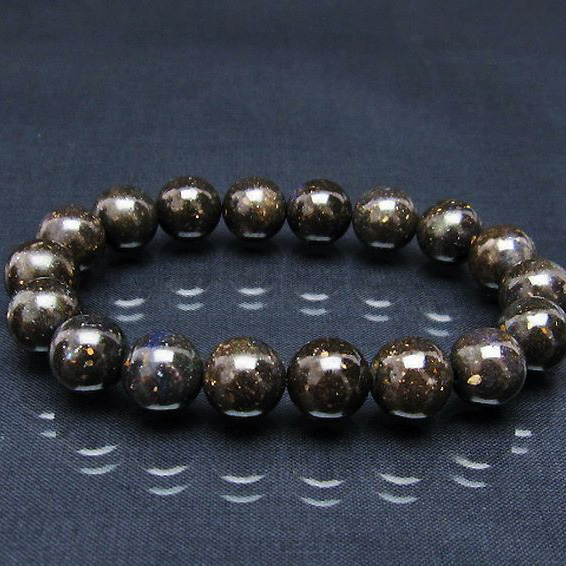 ブラックオパールブレスレット12mm[T249-4151]