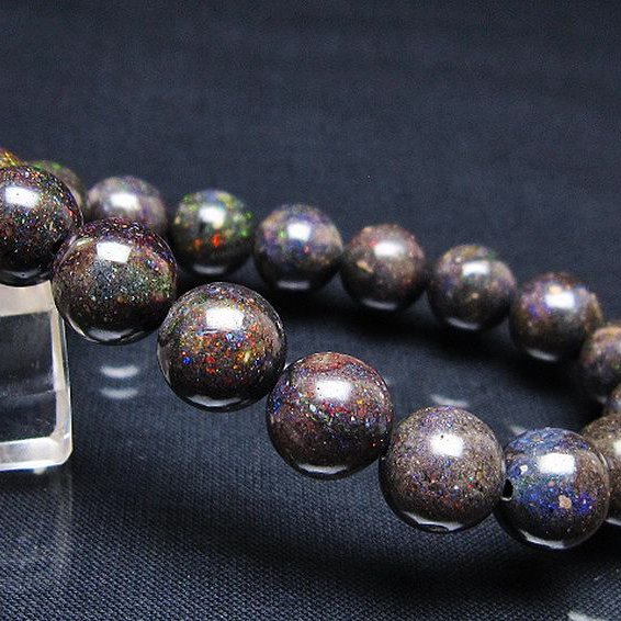 ブラックオパールブレスレット 11mm [T249-4694]