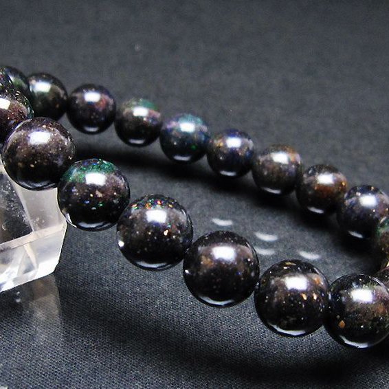 ブラックオパールブレスレット 9mm [T249-4790]