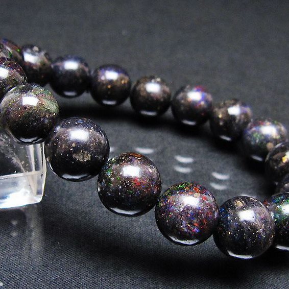 ブラックオパールブレスレット 11mm [T249-4798]