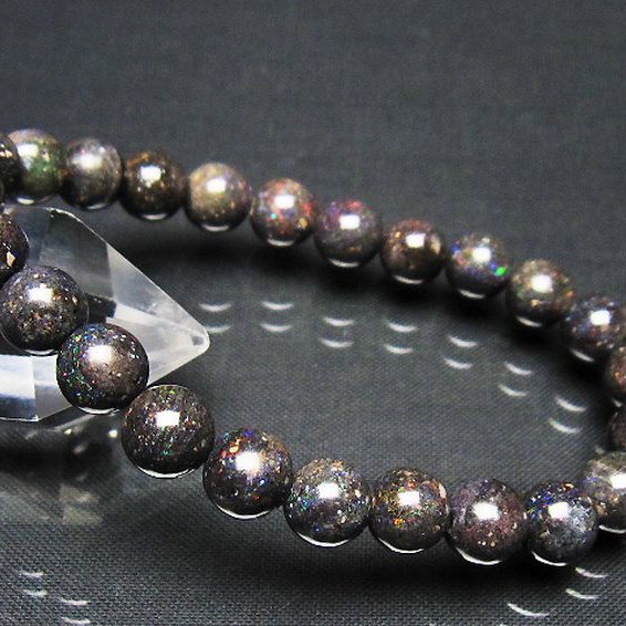 ブラックオパールブレスレット 8mm [t249-4892]