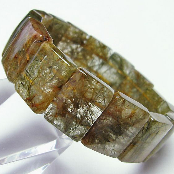 トルマリンルチルバングル[T251-2737]