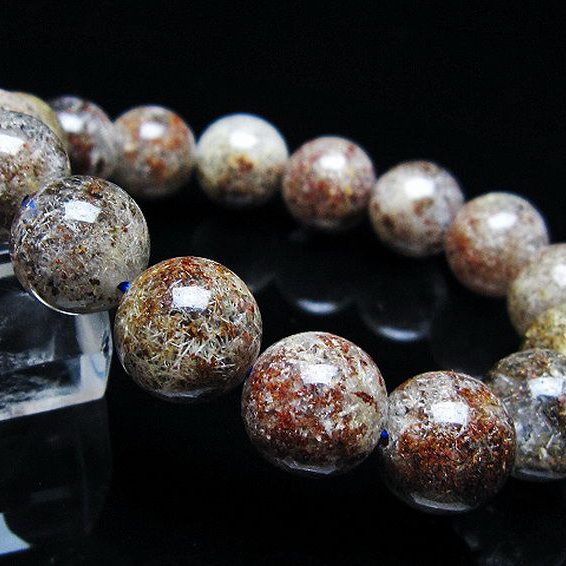 ガーデン トルマリンルチル入り ブレスレット 13mm [T253-2909]