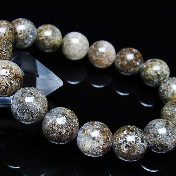 ガーデン トルマリンルチル入り ブレスレット 13mm [t253-3183]