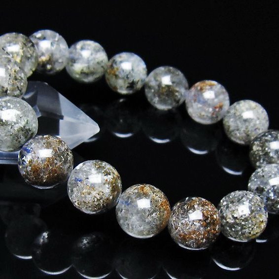 ガーデン トルマリンルチル入り ブレスレット 13mm [t253-3195]