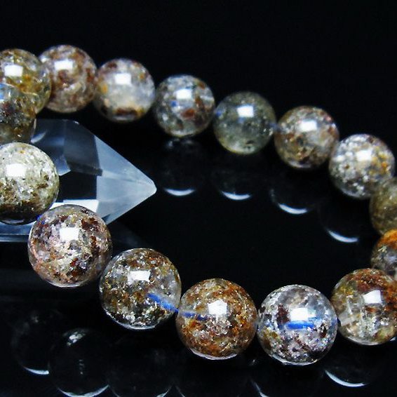 ガーデン トルマリンルチル入り ブレスレット 13mm [t253-3245]