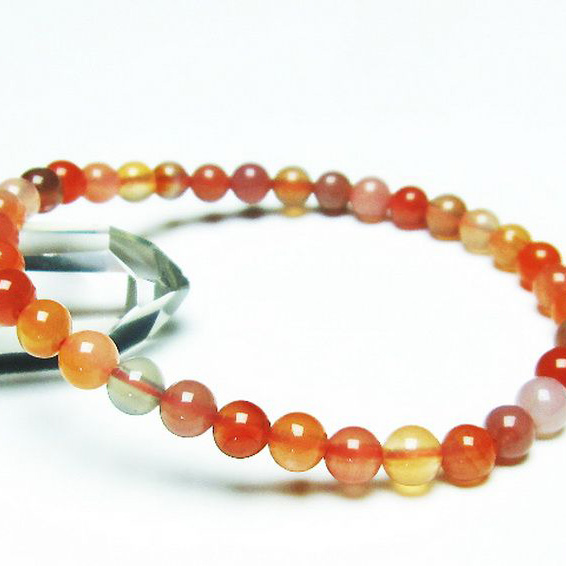 赤アゲートブレスレット5mm[T256-5107]