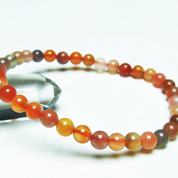 赤アゲートブレスレット5mm[T256-5112]