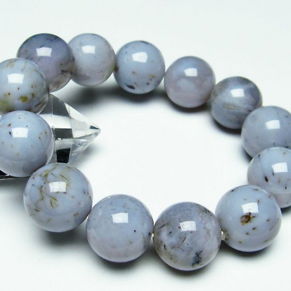 ルチルインアゲート ブレスレット17mm[T258-1601]