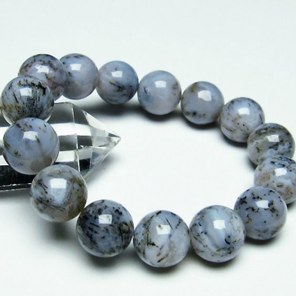 ルチルインアゲート ブレスレット15mm[T258-1619]