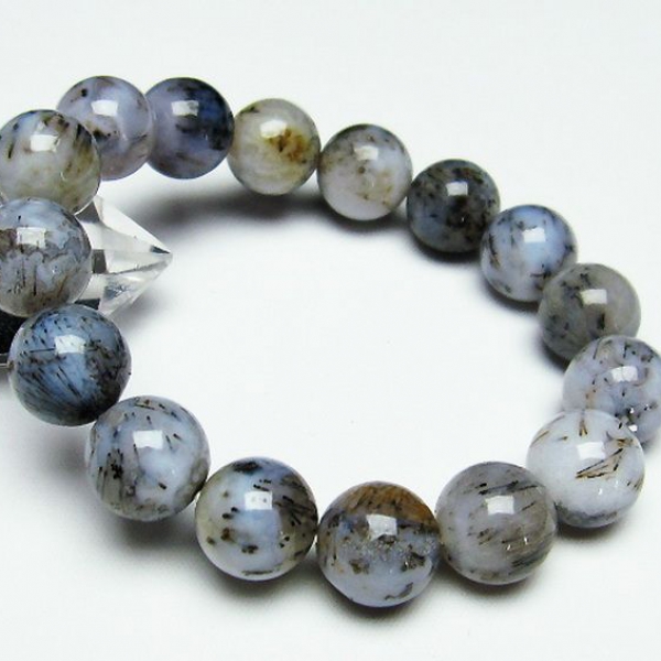 ルチルインアゲート ブレスレット13mm[T258-1641]