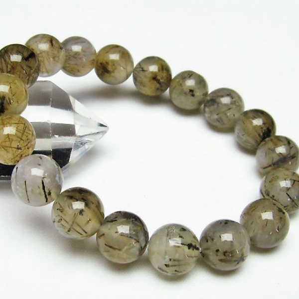 ルチルインアゲート ブレスレット11mm[T258-1734]