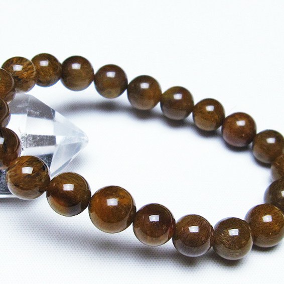 ルチルインアゲート ブレスレット 9mm [T258-1960]