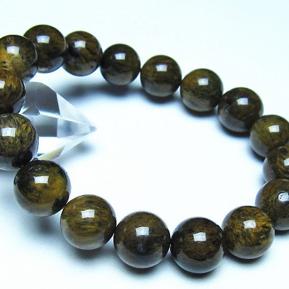 ルチルインアゲート ブレスレット 13mm [t258-2159]