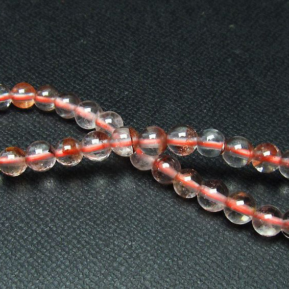 赤ガーデン水晶ブレスレット5mm[T262-761]